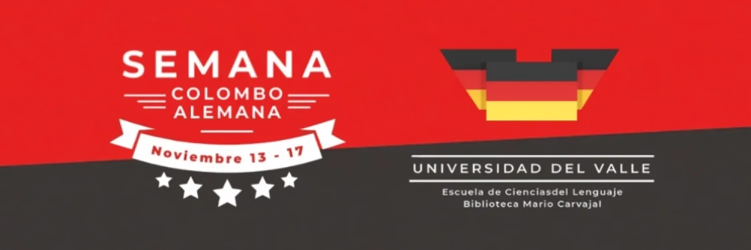 Banner de la Semana Colombo Alemana, del 13 al 17 de noviembre